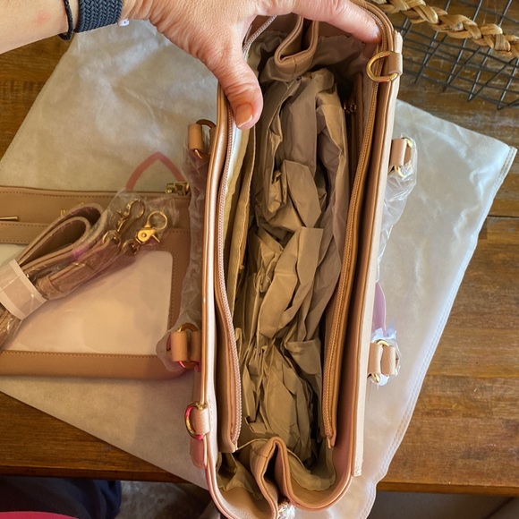 NIP Piper Noble Display Bag Charlotte Satchel in Blush - Picture 6 of 10